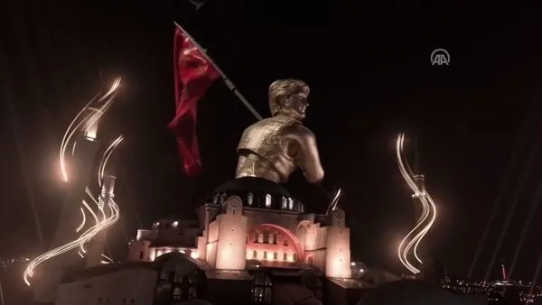 Son dakika: İstanbul’un Fethi’nin 569. Yılı: Ayasofya’da görsel şölen