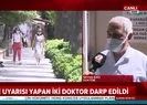 Son dakika: İzmirde maske uyarısı yaptı diye darp edilen doktor A Habere konuştu |Video