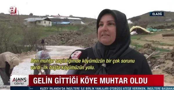 Gelin gittiği köye muhtar oldu | Yıllardır çözülmeyen sorunları çözdü - 1
