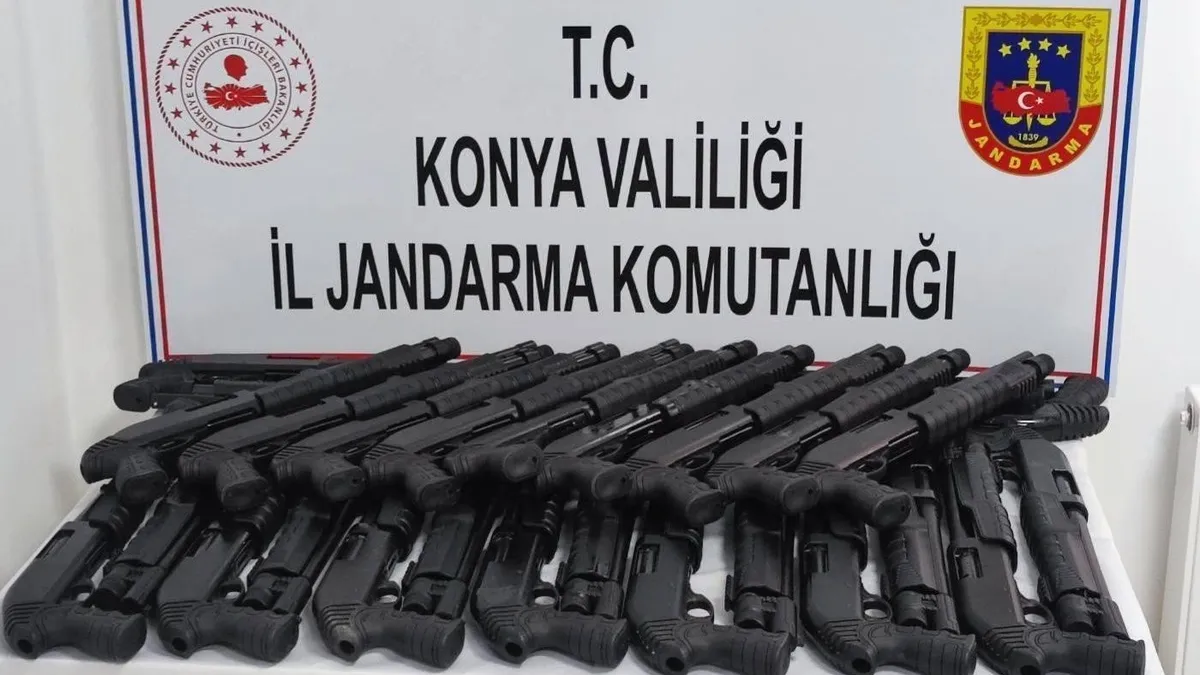 Konya’da kaçak silah operasyonunda 1 kişi tutuklandı