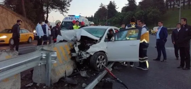 İstanbul’da feci kaza! Metrobüs bariyerlerine çarptı