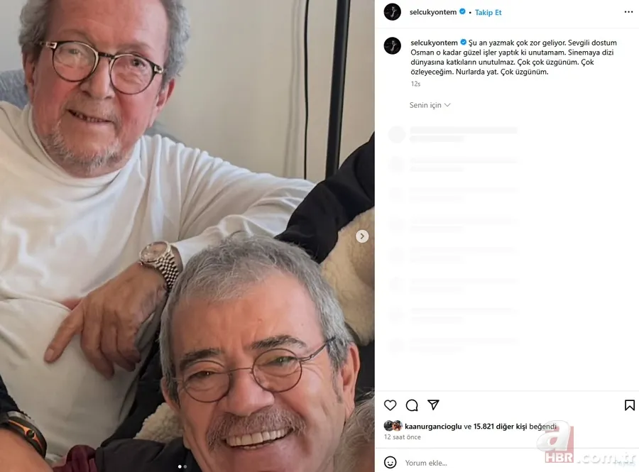 Sanat camiası yasta: Osman Sınav'a ünlü dostlarından veda paylaşımları... 4