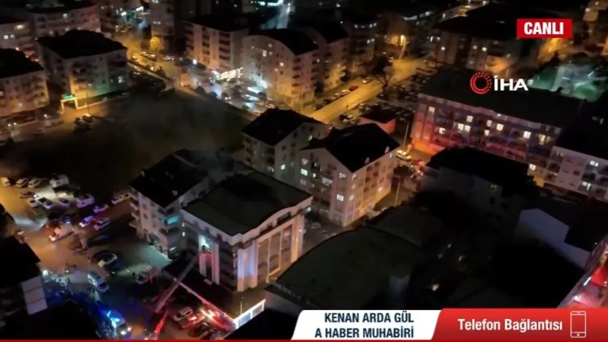 Bursa'da otel yangını! 5 kişi mahsur kaldı
