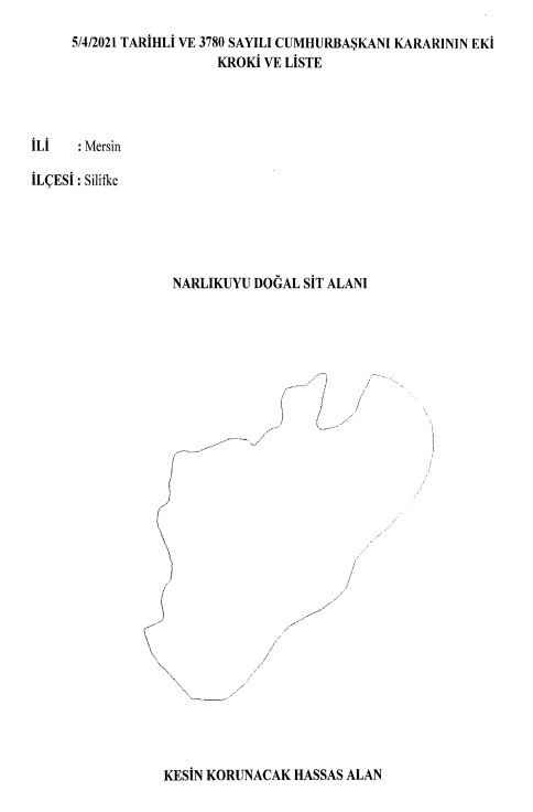Karar Resmi Gazete’de! Mersin’de bulunan Narlıkuyu Doğal Sit Alanı kesin korunacak hassas alan ilan edildi