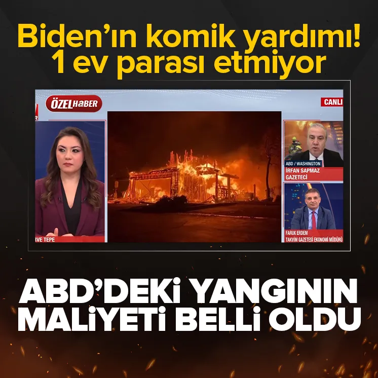 ABD’deki yangının maliyeti belli oldu!