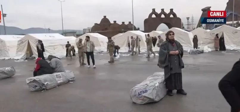 Devlet tüm imkanları seferber etti! Osmaniye’de vatandaşlar için yüzlerce çadır kuruldu