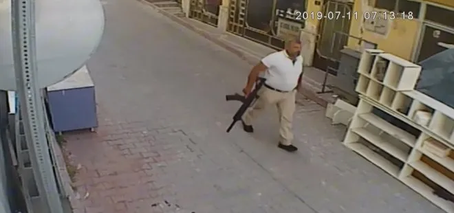 Konya’da dehşet saçan adamın görüntüleri çıktı! Cinayete çift silahla gitmiş