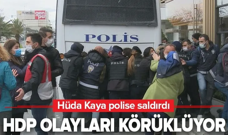 Son dakika: HDP Boğaziçi Üniversitesi olaylarını körüklüyor! Hüda Kaya polise saldırdı