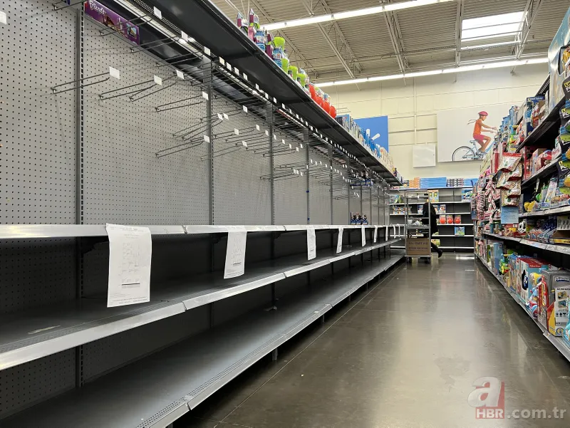 ABD'de omicron varyantı marketleri de etkiledi: Raflar boş kaldı! 4