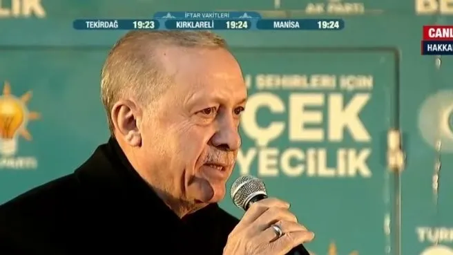 Hakkari'de AK Parti mitingi | Başkan Erdoğan'dan CHP'ye sert sözler: İşin içine deste deste paralar girdi