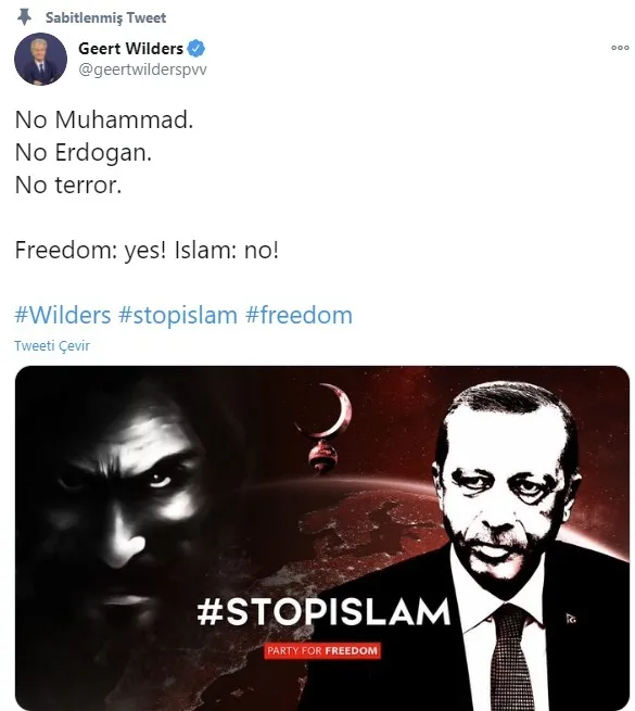 Hollandalı ırkçı Geert Wilders bu kez peygamber efendimizi hedef aldı - 1