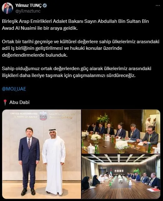 adalet-bakani-tunc-baeli-mevkidasi-ile-bir-araya-geldi-1733339403230.jpeg Adalet Bakanı Tunç BAE'li mevkidaşı ile bir araya geldi - 1