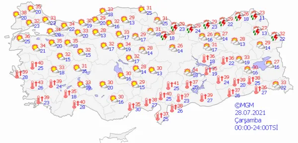 1627228055311.png Meteoroloji'den çok sayıda ile son dakika sağanak yağış ve fırtına uyarısı! İstanbul Ankara İzmir'de bu hafta hava durumu nasıl olacak? - 7