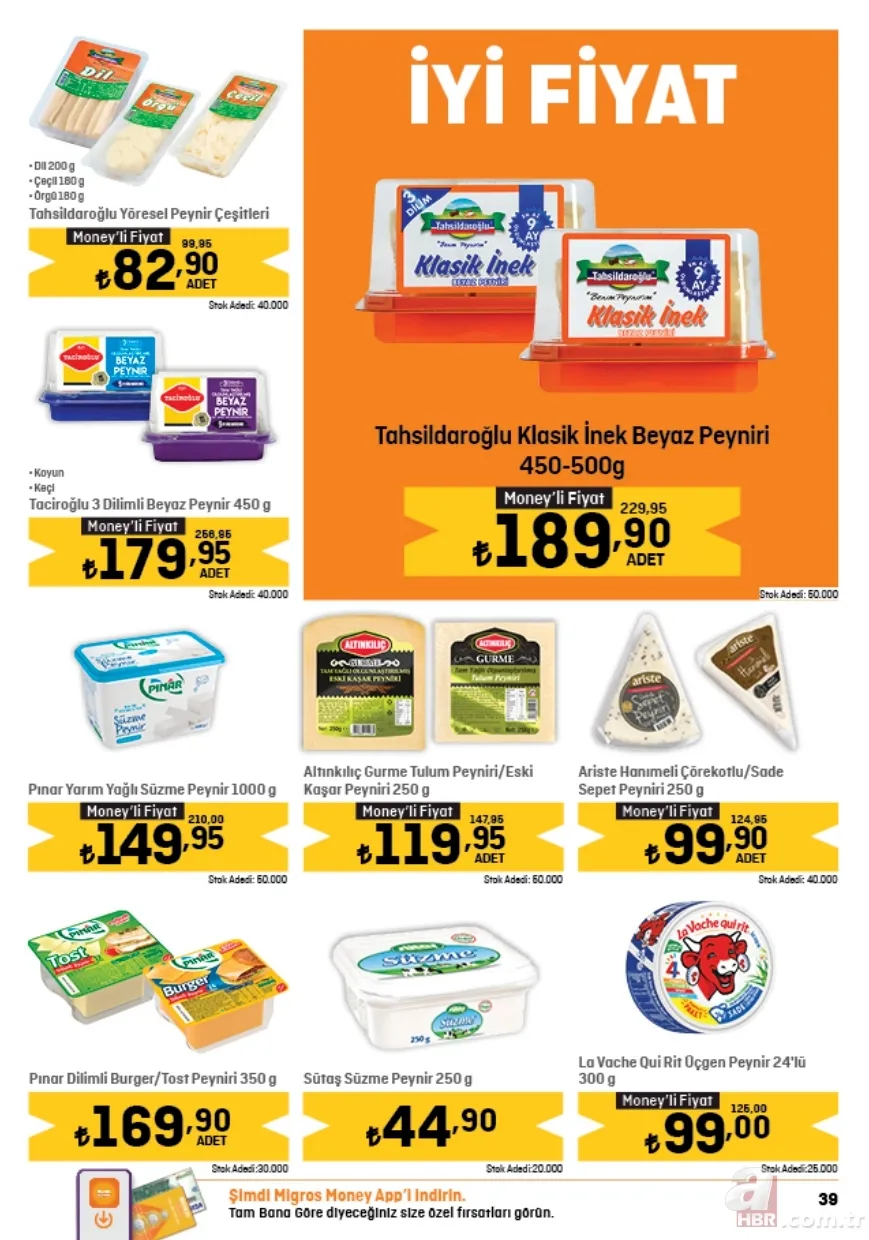 Migros 13 Mayıs indirim kataloğu yayınladı! 2,5KG Baldo Pirinç 134,00 TL, Tekirdağ Köfte 135,95 TL, 5GK Un 68,95 TL, Tuvalet Kağıdı 32’li 199,95 TL’ye satışta 4