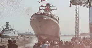 Milli savaş gemisi Burgazada denize indirildi
