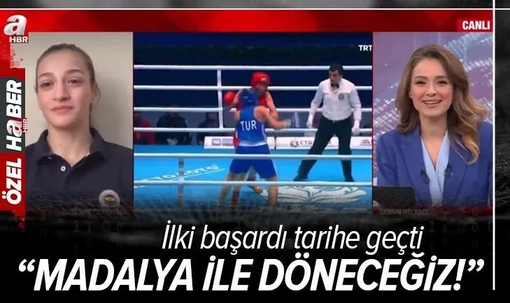 Tarihe geçen Buse Naz Çakıroğlu A Haber'e konuştu! Tokyo'dan madalya ile döneceğiz