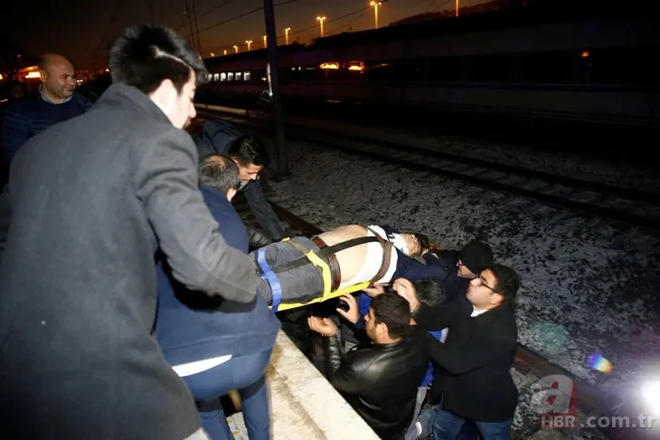 Ankara’da feci tren kazası! İşte olay yerinden ilk kareler