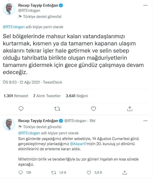 Son dakika: Başkan Erdoğan'dan flaş açıklama! Kastamonu, Sinop ve Bartın'daki selde... - 2