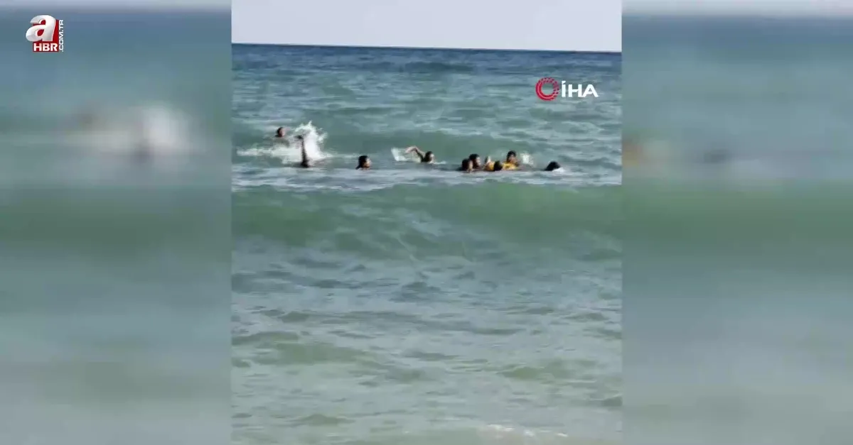 Denize giren kişi son anda ölümden döndü