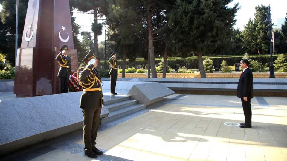 Azerbaycan'da 29 Ekim Cumhuriyet Bayramı töreni