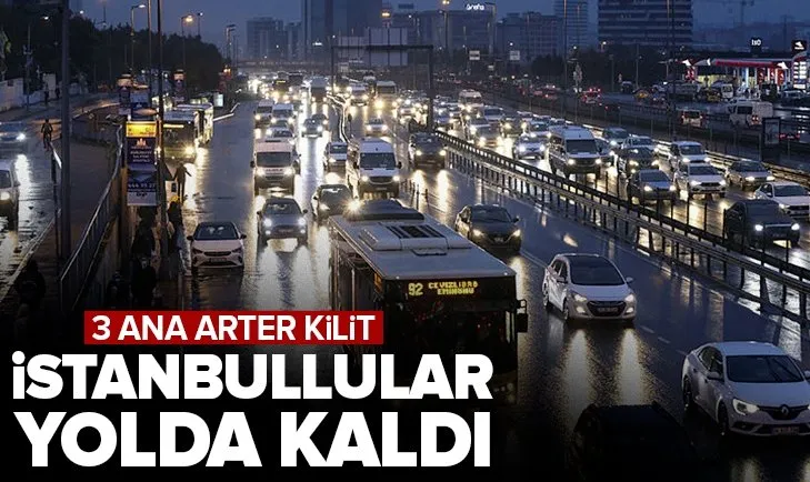 İstanbul’da trafik kabusu! Vatandaşlar yolda kaldı! Yüzde 60