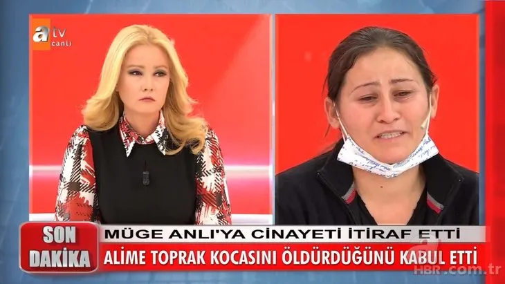 Müge Anlı’daki Ali Toprak cinayetinde itiraf geldi! Alime Toprak kocasını öldürdüğünü itiraf etti!