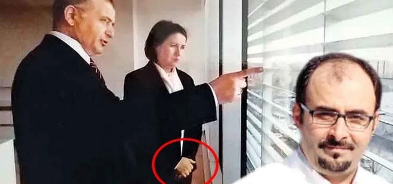 meral aksener in feto karsisinda el