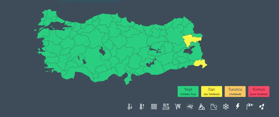 super-el-nino-kapida-3-gun-boyunca-yagis-yok-sicaklik-artacak-istanbul-ankara-1776055025816.jpg Ağrı ve Hakkari için sarı kodlu uyarı yayımlandı; bölgede kuvvetli sağanak ve gök gürültülü yağış bekleniyor. (Fotoğraf: MGM)
