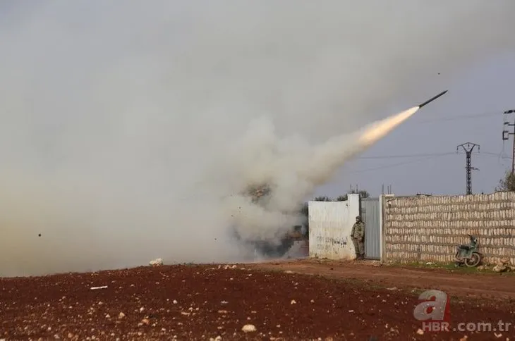 Mehmetçik İdlib’de rejim mevzilerini füzelerle vurdu!