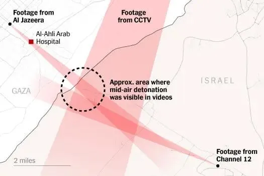 New York Times katil İsrail'in el-Ehli Baptist Hastanesi yalanını ortaya çıkardı! Yayınladıkları video kendilerini ele verdi - 1