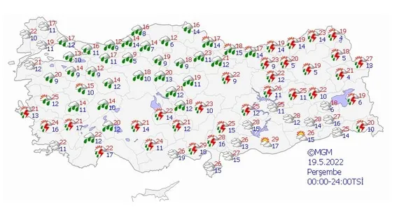 Meteoroloji 5 günlük hava tahmin raporunu açıkladı! Türkiye serin ve yağışlı hava etkisi altına giriyor | İstanbul ve birçok il için flaş uyarı - 4