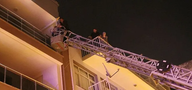 Söke'de korkutan yangın! 6 kişi kurtarıldı