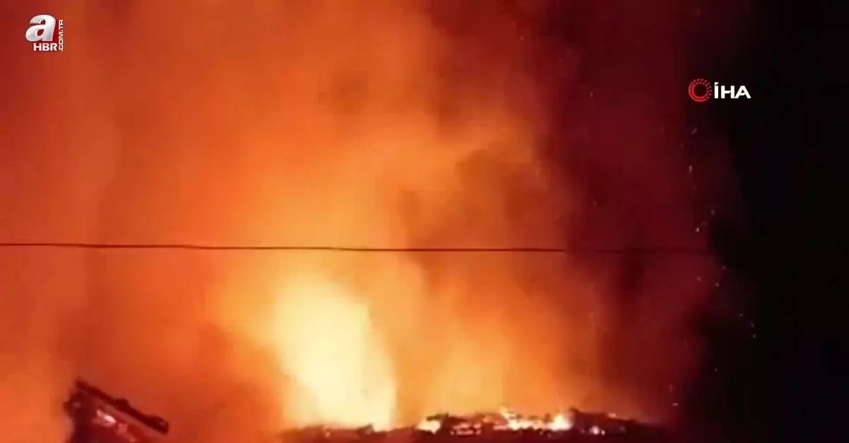 Amasya’da 2 katlı ev alevlere teslim oldu