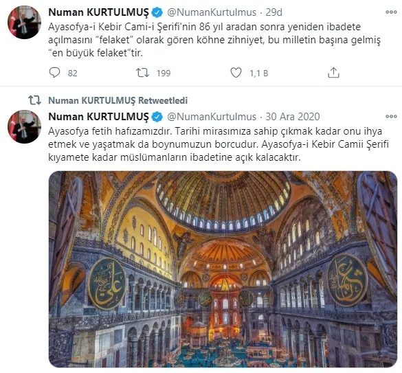 AK Parti Genel Başkanvekili Numan Kurtulmuş'tan Sözcü gazetesine Ayasofya tepkisi - 1