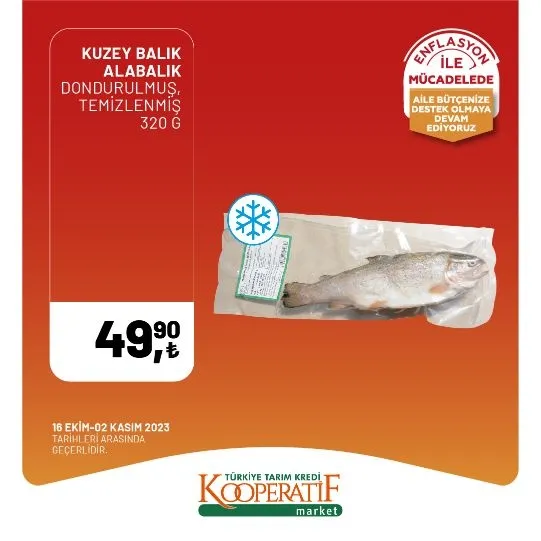 Tarım Kredi Market 30 Ekim indirim kataloğu! Kuru Soğan 5,90 TL, Salatalık 9,75 TL, Limon 10,90 TL, Yerli muz 28,90 TL, Mandalina 12,50 TL satışta…