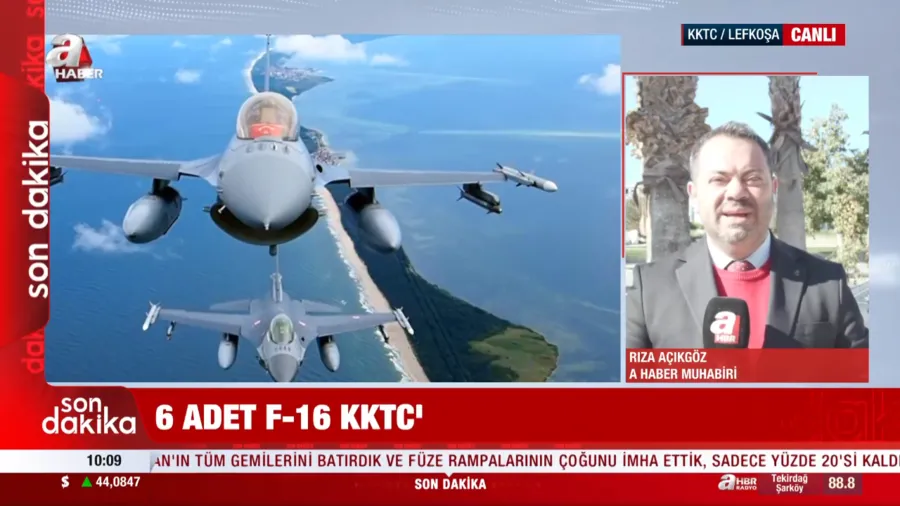 KKTC'ye kalkan! Türk F-16'ları konuşlandırıldı - 1