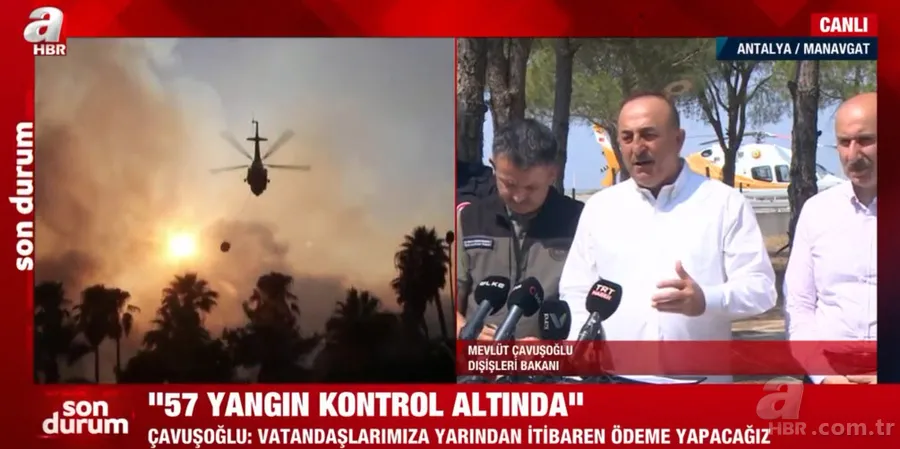 Antalya, Adana, Marmaris, Mersin, Muğla, Osmaniye ve Kayseri'deki orman yangınlarına müdahale ediliyor! Kahreden görüntüler 10