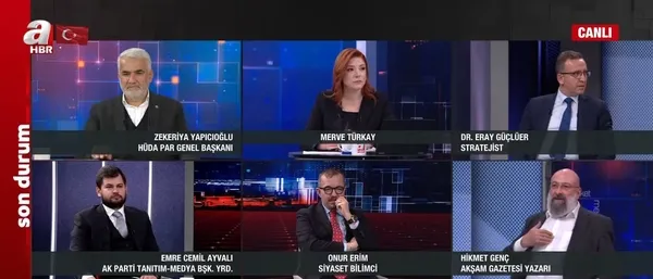 HÜDA PAR Genel Başkanı Zekeriya Yapıcıoğlu’ndan A Haber’de önemli açıklamalar: Başkan Erdoğan’ı desteklemeye mecburuz - 5