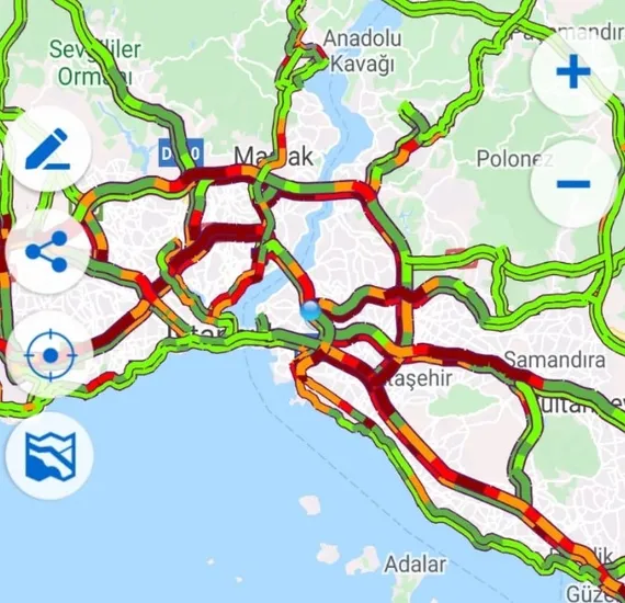 Son dakika: İstanbul trafiğinde yoğunluk yüzde 80’i aştı