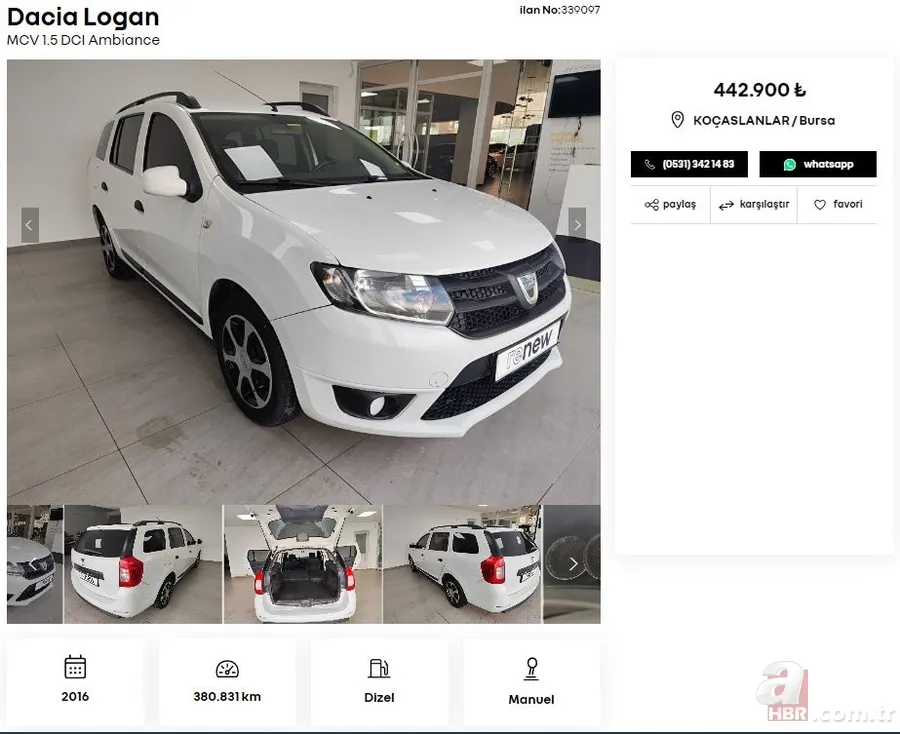 Listede en pahalı ikinci el araç 500 bin TL! Renault 12 ay garanti ile satışa sunuyor! İşte Renault, Peugeot, Fiat, Volkswagen, Hyundai, Opel…. 25
