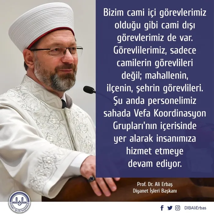 Diyanet İşleri Başkanı Erbaş'tan 'Vefa Koordinasyon Grupları'na destek - 2