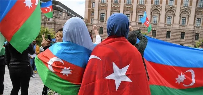 İsveç’te işgalci Ermenistan’a protesto