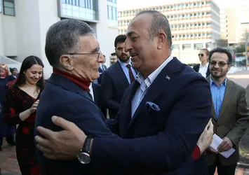 Bakan Çavuşoğlu, Aziz Sancar ile görüştü