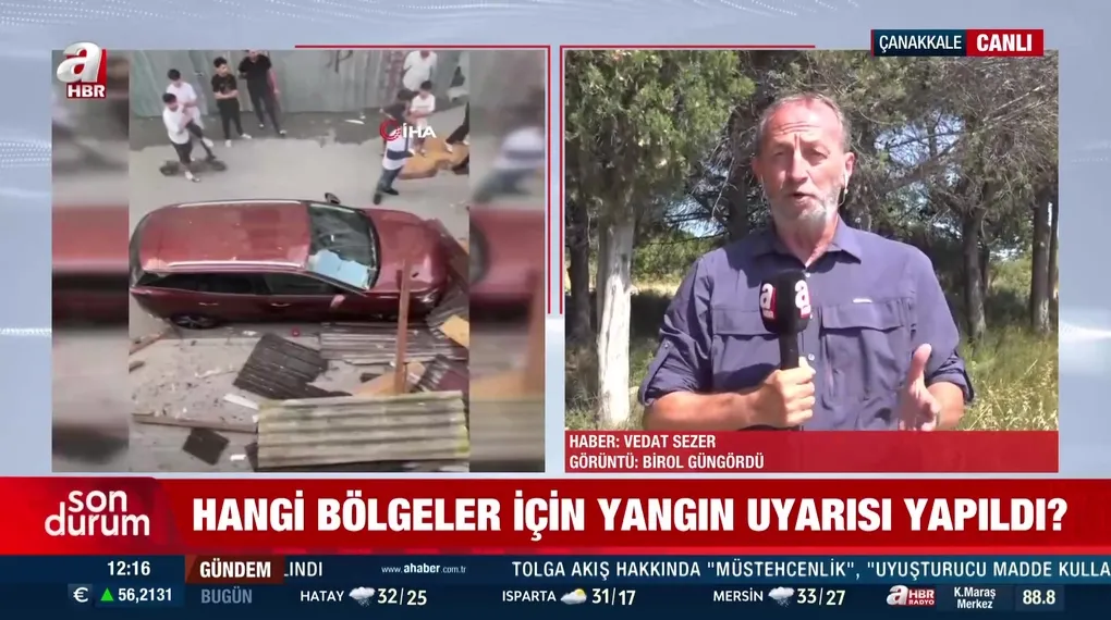 3 bölge için orman yangını uyarısı
