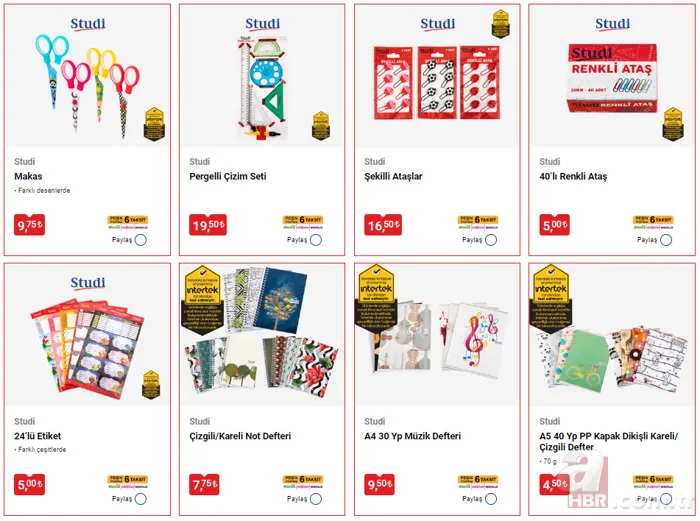 BİM, A101, ŞOK okul kırtasiye ürünleri ne zaman gelecek? BİM ve A101'e kırtasiye malzemeleri geldi mi? Aktüel ürünler... 15