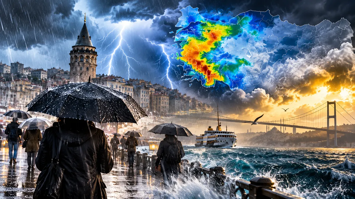 Yurt geneli sağanağa teslim! Sıcaklıklar 5 derece düşecek: 3 ile turuncu, 15 ile sarı kod uyarısı