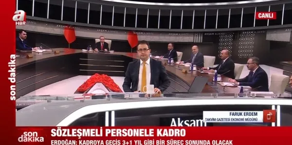 Sözleşmeli personele kadro nasıl olacak? Faruk Erdem A Haber’de madde madde açıkladı! İşte sahip olunan haklar