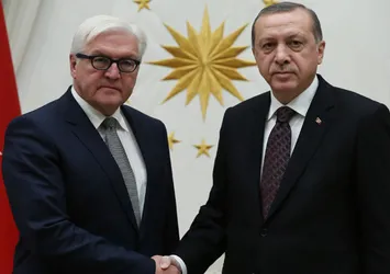 Erdoğan Steinmeier'ı kabul etti