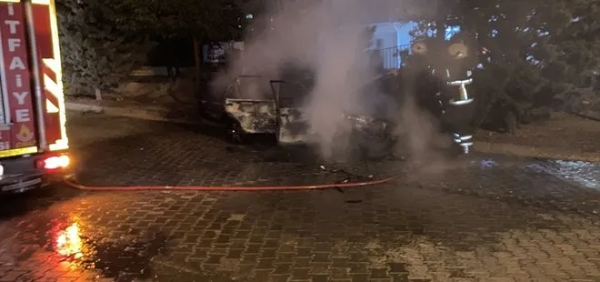 Nevşehir’de park halindeki otomobilde yangın!