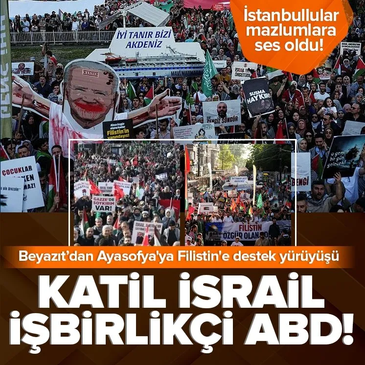 İstanbullular mazlumlara ses oldu!
